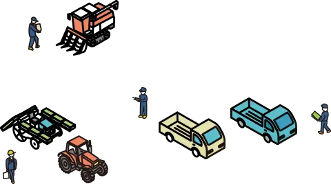 農業機械のイラスト